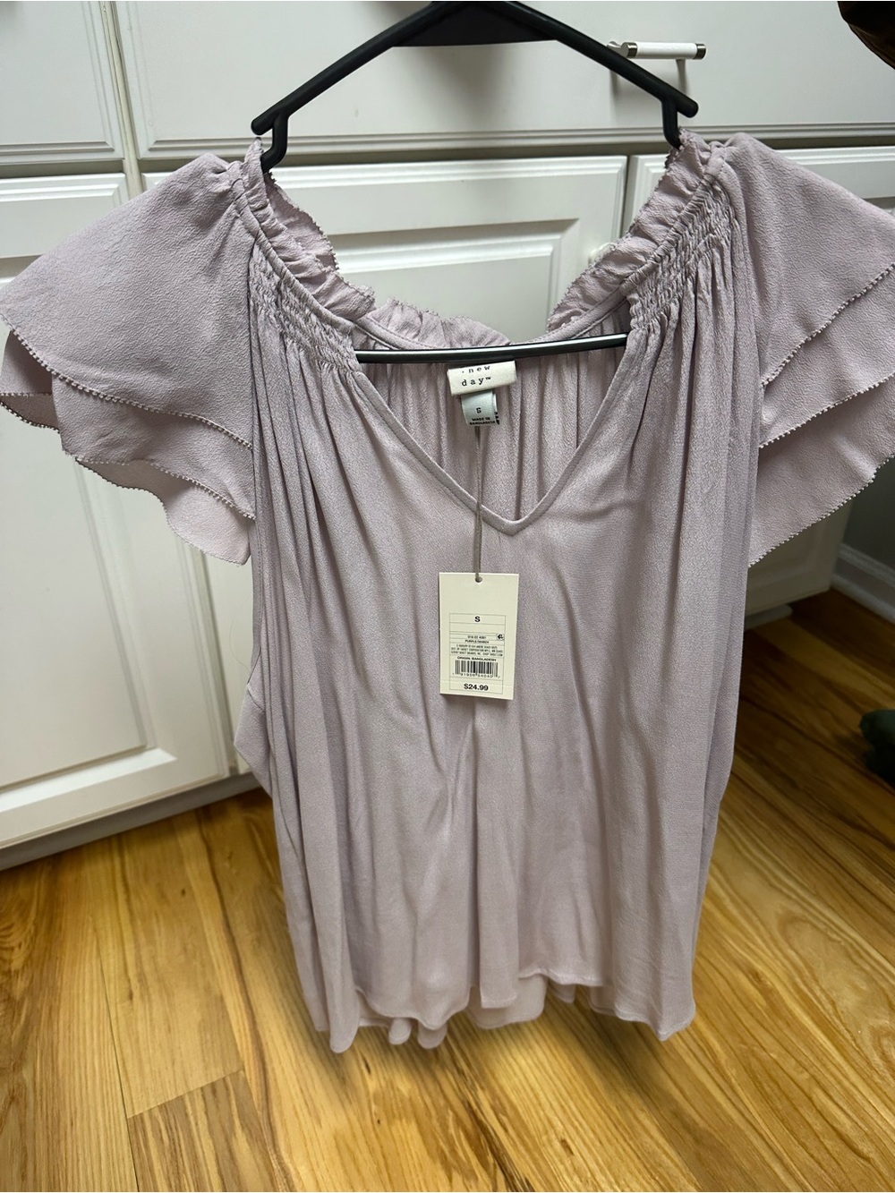 A new day NWTS light lilac top sz small